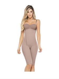 Bodysuite Ann Chery 5141 17 Bodysuit định hình toàn thân Ann Chery 5141 màu cà cao, kiểu dáng lộ ngực, dây đeo vai có thể điều chỉnh, khóa kéo bên hông