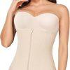 Đai vải khóa kéo Ann Chery 1024 13 "Người mẫu mặc đai nịt bụng Latex Ann Chery 1024 màu nude với khóa kéo phía trước, tạo form eo thon gọn."