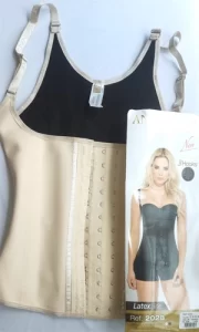 Gen nịt bụng latex Ann Chery 2028 màu đen dành cho dân văn phòng, thiết kế 3 hàng móc cài chắc chắn
