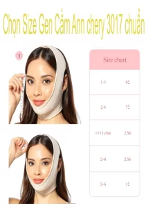 3 Bước Cách Chọn Size Gen Cằm Ann Chery 3017 Chuẩn & Lưu Ý Fit Đúng [2025]