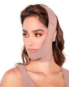 Cách Chọn Size Gen Cằm: 2 Bước Đơn Giản Để Có V-Line Hoàn Hảo 3 Gen cằm Ann Chery cao cấp màu cacao thiết kế ôm sát, giúp thon gọn gương mặt