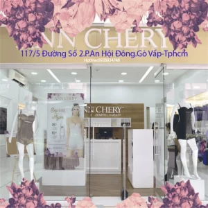 Áo Định Hình Chính Hãng TPHCM: Top 1 Địa Chỉ & Mẹo Mua Hàng Uy Tín 41 "Cửa hàng áo định hình Ann Chery chính hãng tại TP.HCM, địa chỉ 117/5 Đường Số 2, P.An Hội Đông, Gò Vấp – không gian hiện đại, trưng bày đồ lót định hình chất lượng