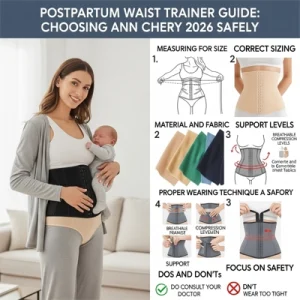 Gen nịt bụng sau sinh Ann Chery – Hướng dẫn lựa chọn an toàn: đo size chuẩn, chọn chất liệu cotton thoáng khí, các cấp độ hỗ trợ khác nhau, cách mặc đúng kỹ thuật và lưu ý an toàn cho mẹ sau sinh.