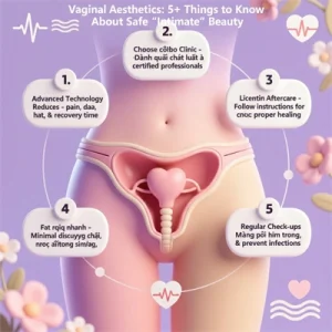 Infographic thẩm mỹ vùng kín theo tiêu chuẩn y khoa: ứng dụng công nghệ tiên tiến giảm đau và rút ngắn thời gian hồi phục, lựa chọn phòng khám uy tín, chăm sóc hậu phẫu đúng cách, cấy mỡ tự thân làm đầy vùng kín và tái khám định kỳ để duy trì hiệu quả trẻ hóa vùng kín, an toàn và bền lâu. Infographic thẩm mỹ vùng kín theo tiêu chuẩn y khoa: ứng dụng công nghệ tiên tiến giảm đau và rút ngắn thời gian hồi phục, lựa chọn phòng khám uy tín, chăm sóc hậu phẫu đúng cách, cấy mỡ tự thân làm đầy vùng kín và tái khám định kỳ để duy trì hiệu quả trẻ hóa vùng kín, an toàn và bền lâu.