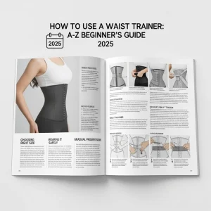 Hướng dẫn cách sử dụng đai nịt bụng đúng cách cho người mới bắt đầu năm 2025 — minh họa các bước lựa chọn size, mang gen an toàn và siết eo dần dần giúp định hình vòng eo hiệu quả.