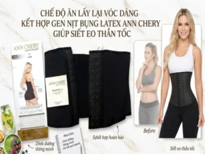 Chế độ ăn lấy lại vóc dáng kết hợp gen nịt bụng latex Ann Chery giúp hỗ trợ siết eo nhanh, giảm mỡ bụng và cải thiện đường cong cơ thể an toàn tại nhà 2026. ✨📉