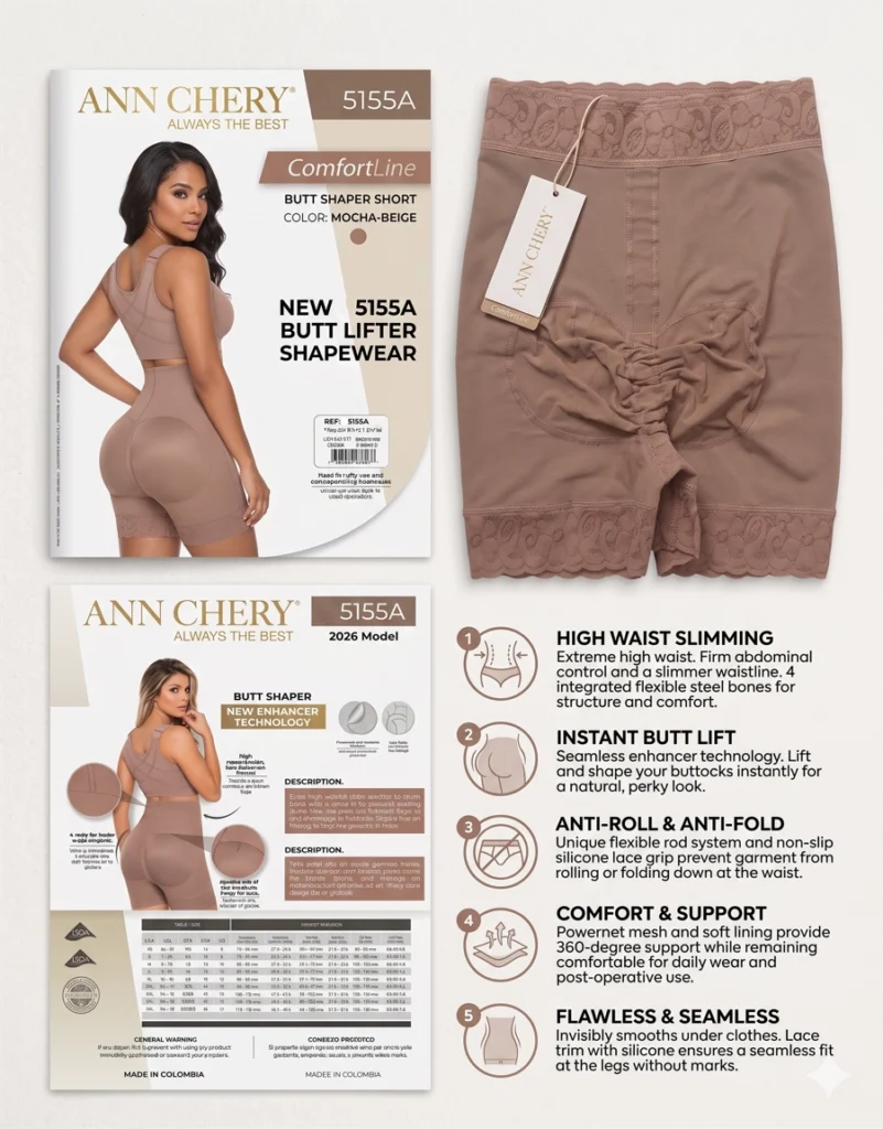 5 Ưu Điểm Quần Gen Nâng Mông Chống Cuộn Gập 5155A Tôn Dáng 2026