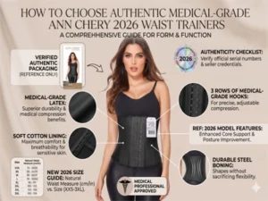 Cách chọn gen nịt bụng chuẩn y khoa Ann Chery 2026 chính hãng với chất liệu latex cao cấp, 3 hàng móc cài điều chỉnh, xương thép định hình bền bỉ, hỗ trợ siết eo an toàn và cải thiện tư thế hiệu quả.